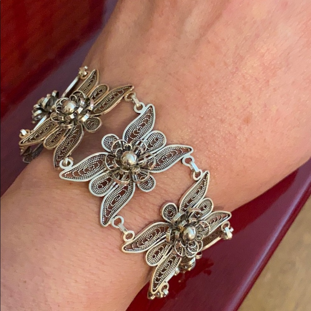 Sterling silver filigree bracelet from QVC